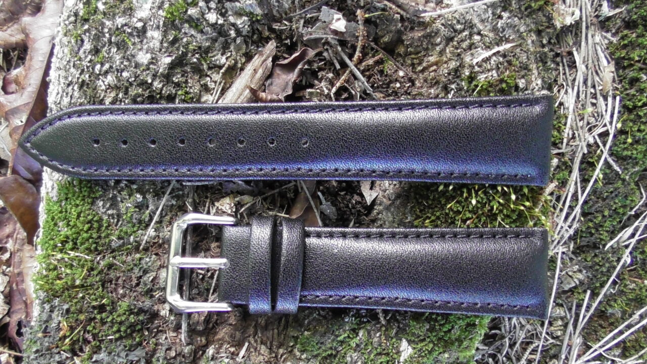 warana australia plain leather watch strap