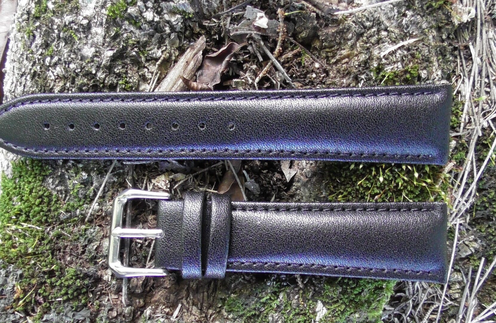 warana australia plain leather watch strap