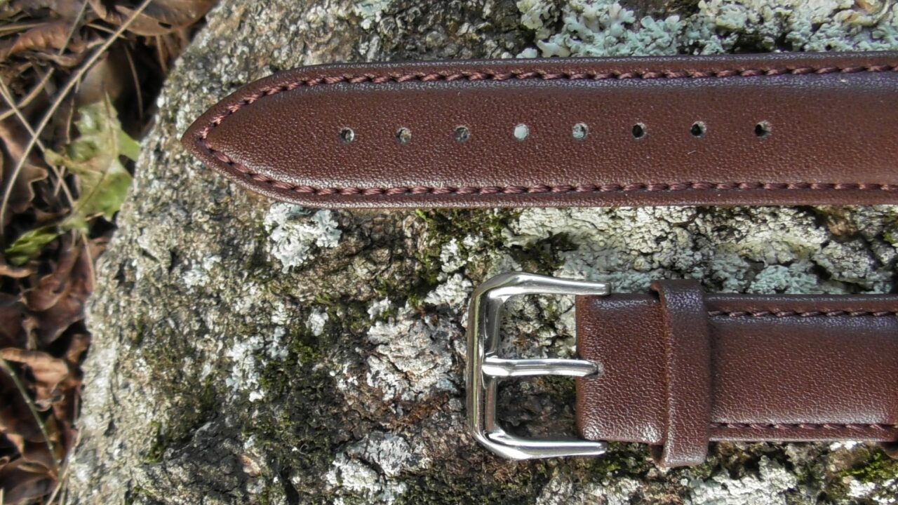warana brown calf leather watch strap for sale