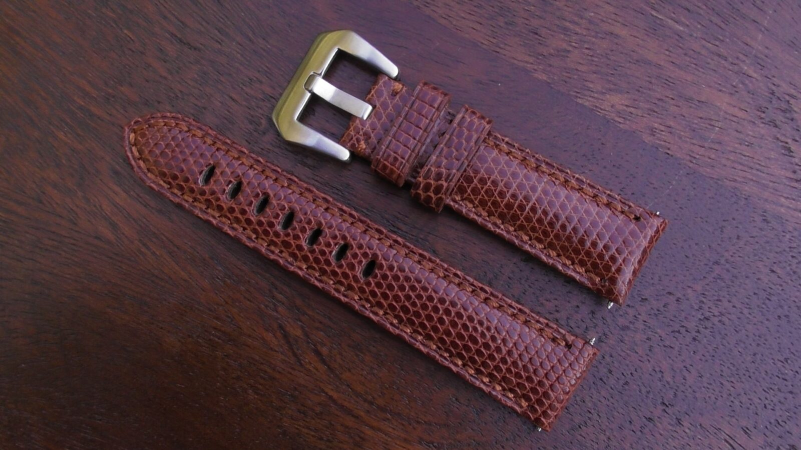 beerwah genuine leather brown watch strap