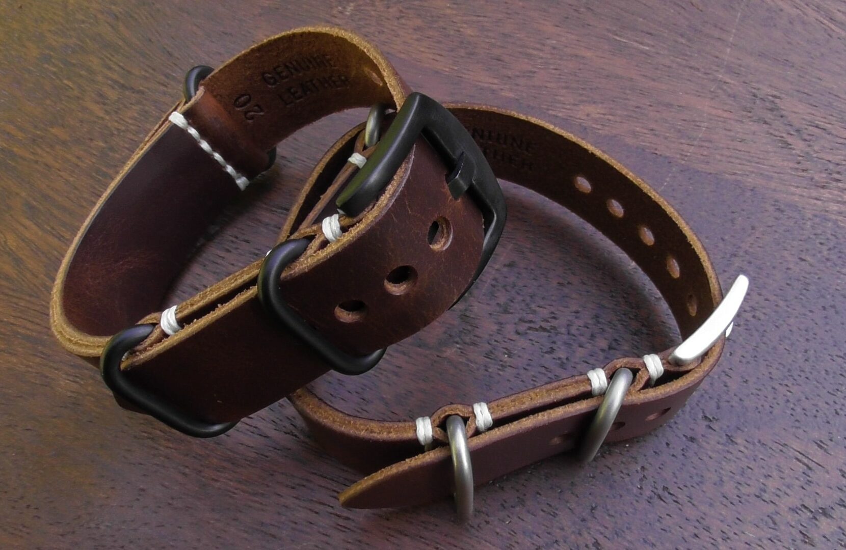 tanawha australia leather nato strap brown