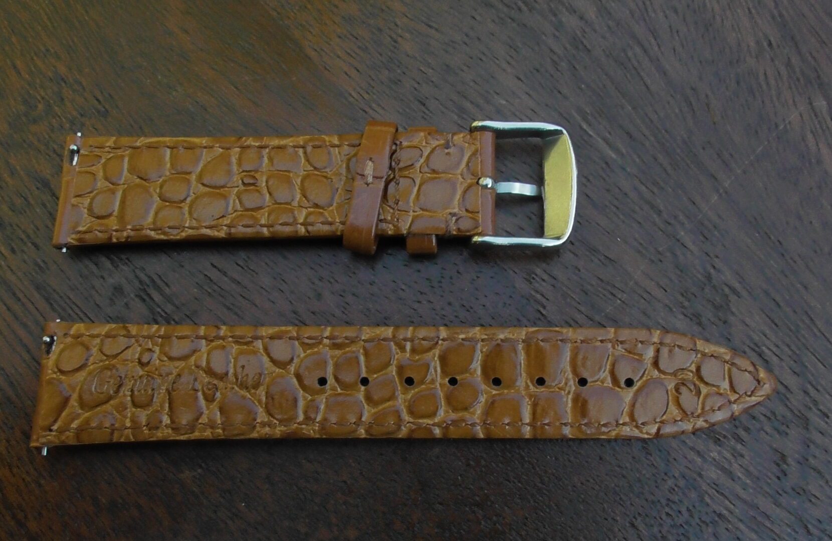 quick release leather strap rear