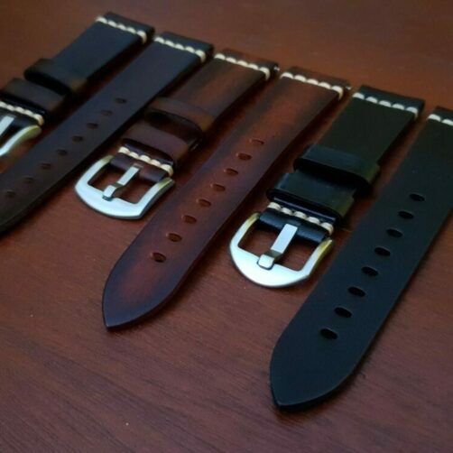 Ostrich Skin Watch Strap with Quick Release