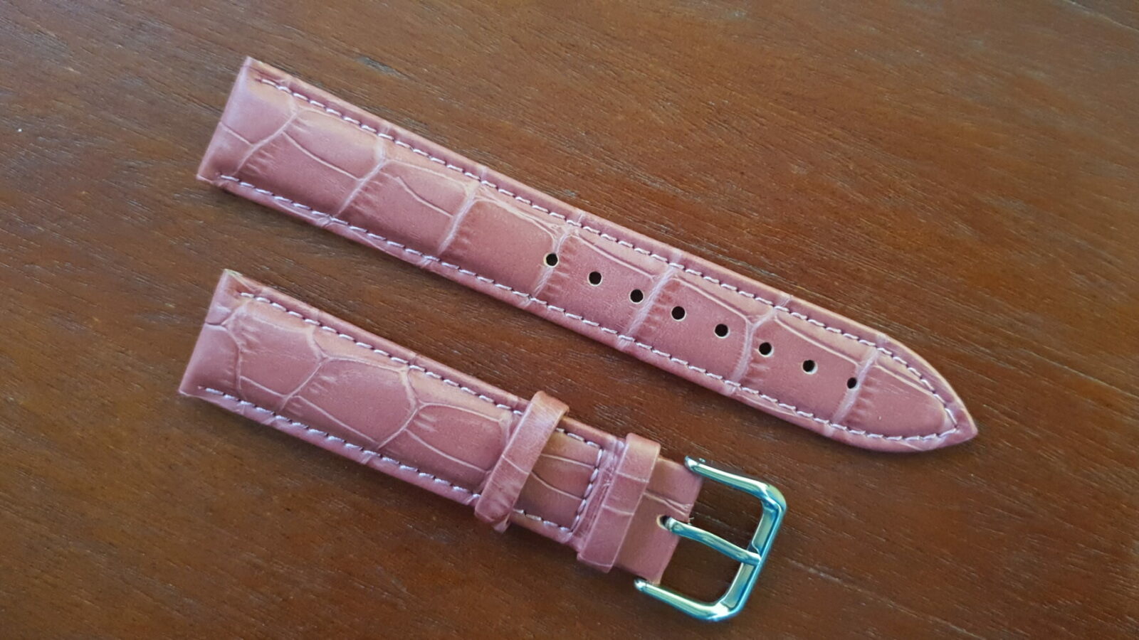 puple leather watch band