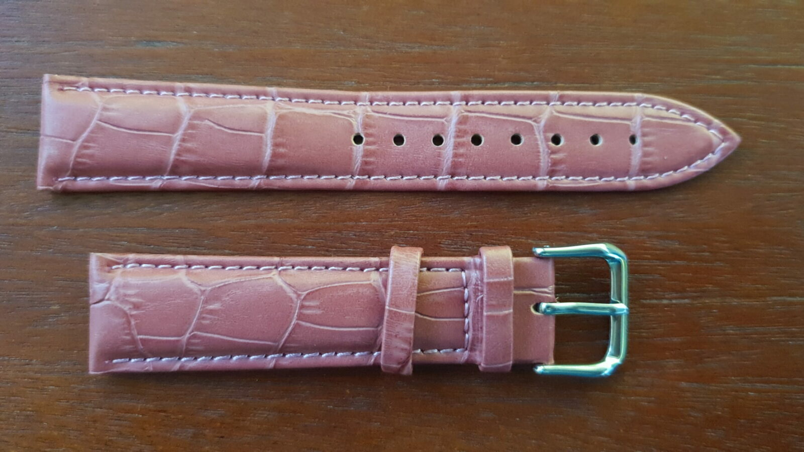 noosa purple leather watch strap