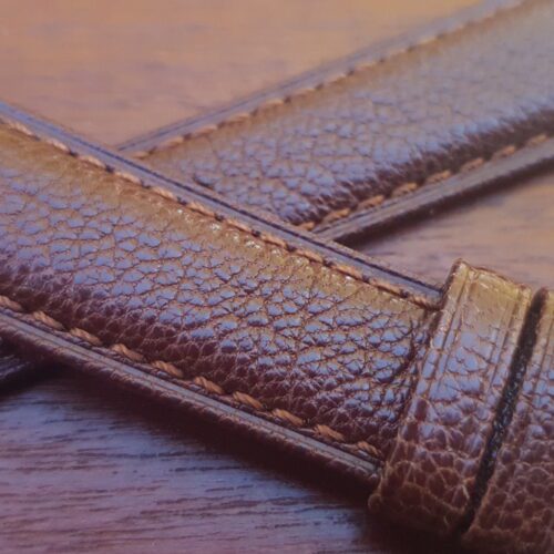 Goat Skin 'Morocco Leather' Watch Strap