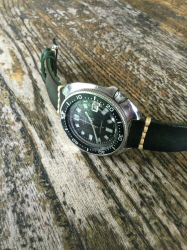 Flaxton Italian Calf Leather Strap with Quick Release | Green photo review