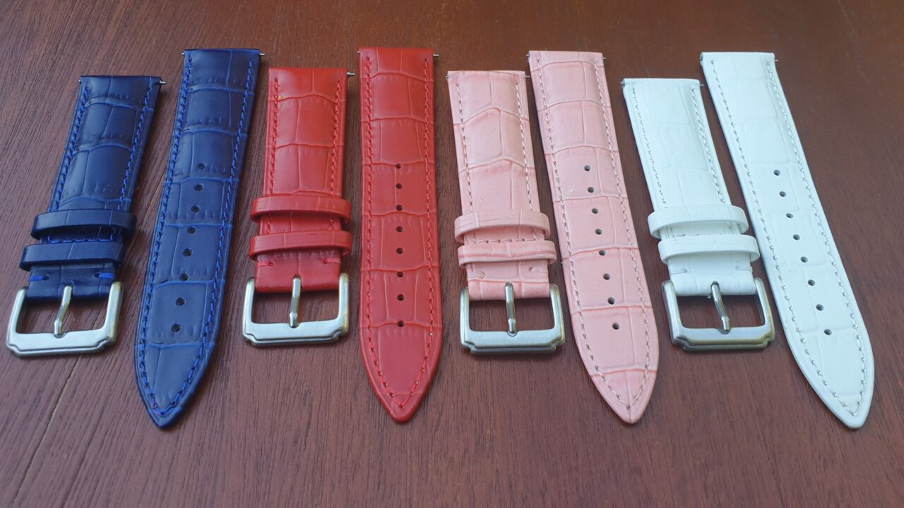 coolum colourful leather watch straps