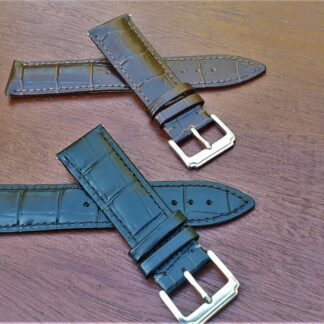 coolum black and brown leather watch straps with quick release