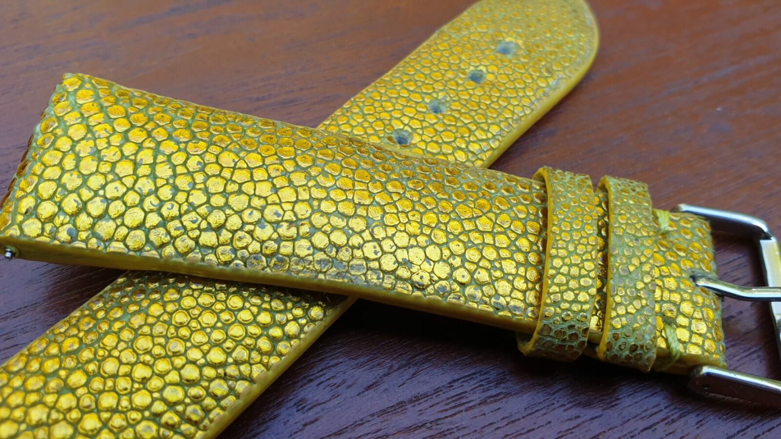 Stingray Gold watch band closeup