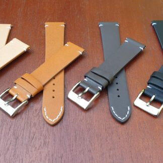 kilcoy fine grain leather watch straps with quick rlease spring bars
