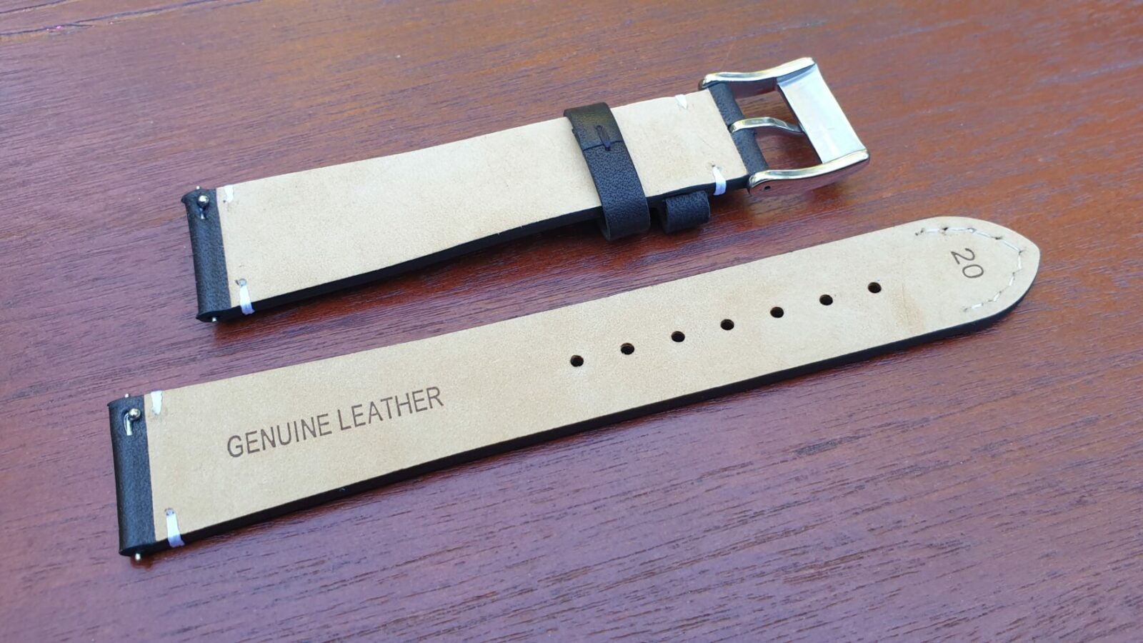 Kilcoy Dark Brown watch band rear with quick release