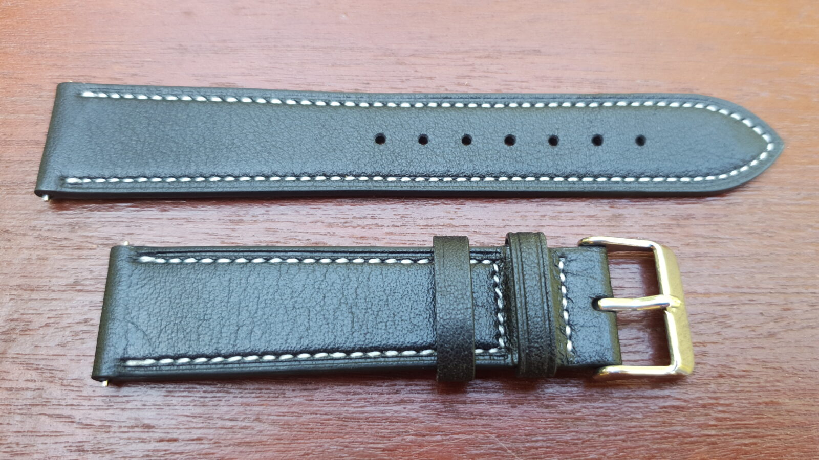 Soft Calf Leather Black watch strap