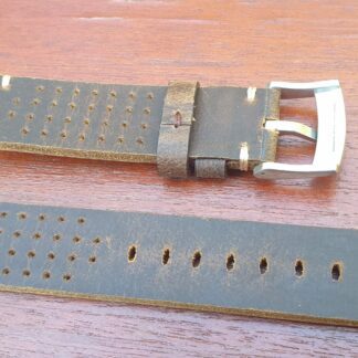 raw vented underside leather strap