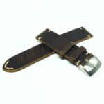 leather watch strap lightly finished leather