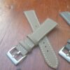 Brown / white stitching