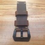 Cooroy leather watch strap Large Black Buckle