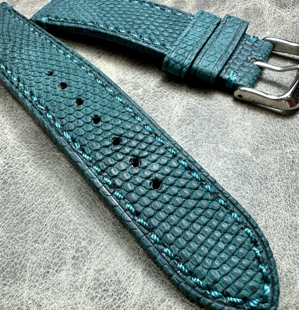 genuine lizard leather watch strap