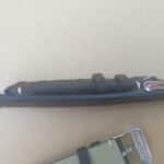 Sideview of Ostrich Quill watch strap