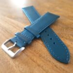 Blue Leather watch strap