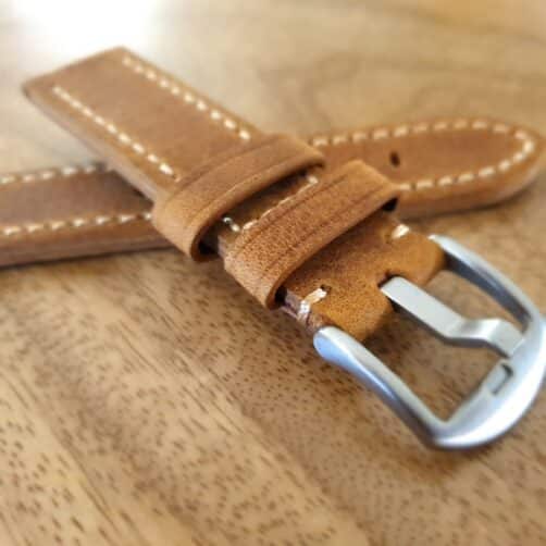 Cooroy v3 Top Grain Leather Watch Band 4mm buckle prong