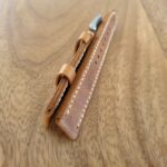 Cooroy v3 Top Grain Leather Watch Strap side view of leather
