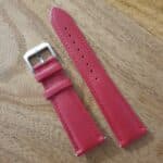 red leather watch strap
