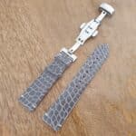 grey crocodile watch band