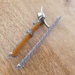 side of thin dress watch crocodile strap