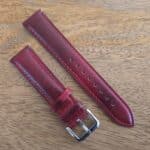 vintage red leeather watch strap both pieces